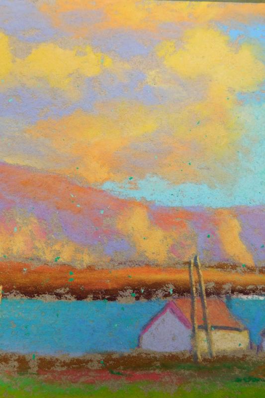 Camille Leblond » pastels » Achill Island Minaun Cliffs de Dooagh (détail)