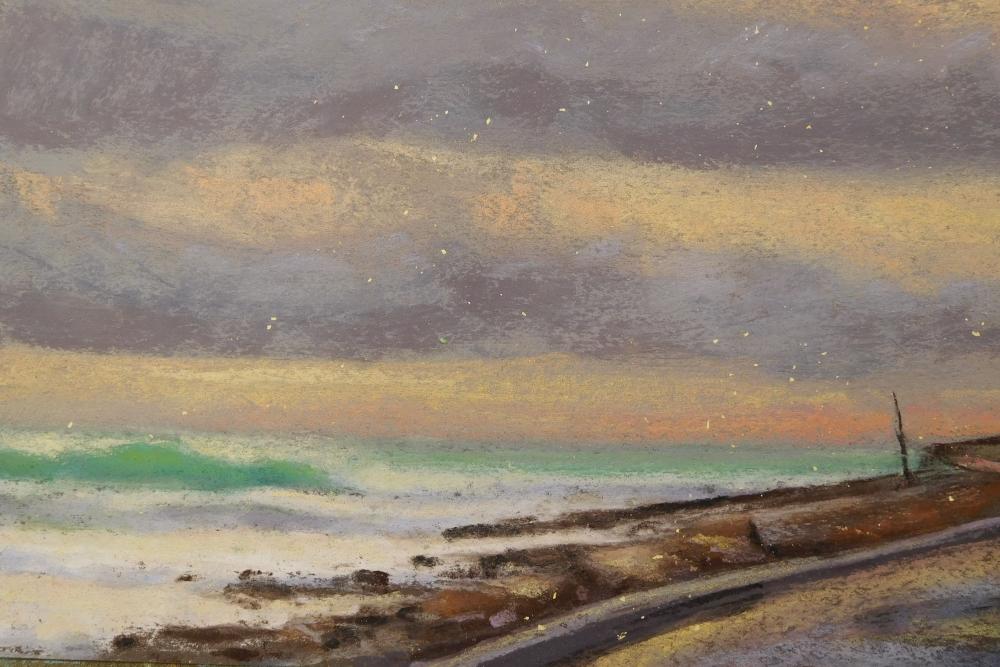 Camille Leblond » pastels » Achill Island Dooagh Pier (détail)