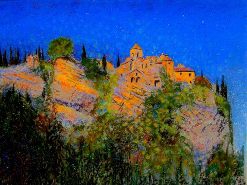 Camille Leblond » pastels » Vaison la Romaine Médiévale