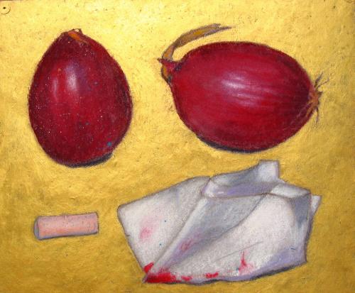 Camille Leblond » pastels » Pastel d'oignons rouges