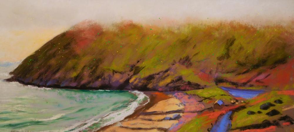 Camille Leblond » pastels » Achill Island Brume à Keem Bay
