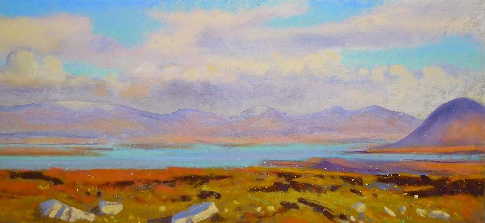 Camille Leblond » pastels » Achill Island Du haut du Minaun