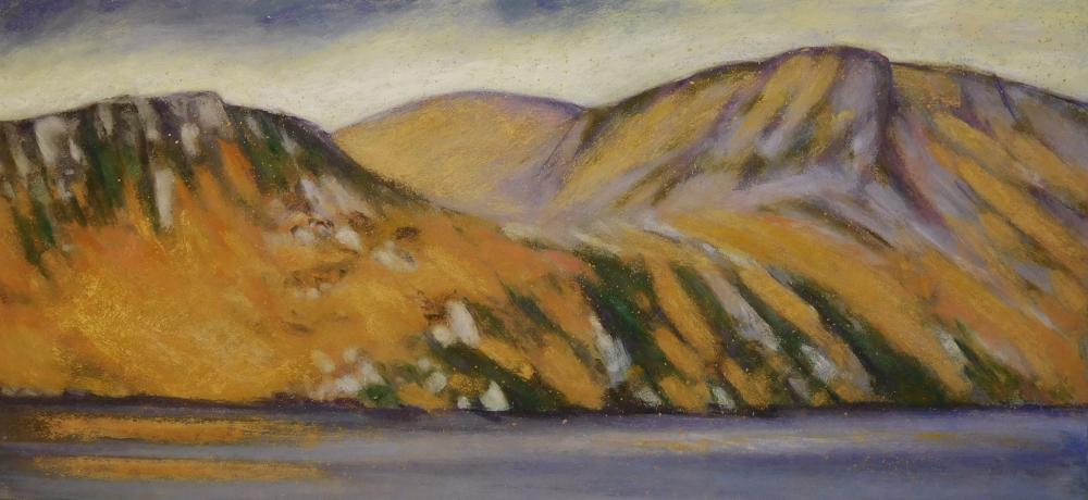 Camille Leblond » pastels » Achill Island L'0r du Lough Accorymore