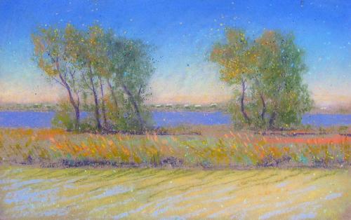 Camille Leblond » pastels » Au bord de l'étang
