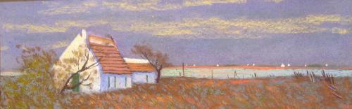 Camille Leblond » pastels » Cabanes de gardian