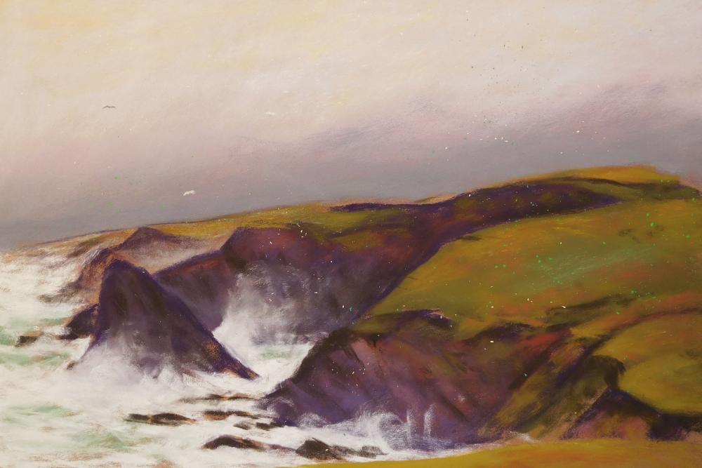 Camille Leblond » pastels » Achill Island Tempête à Ashleembay