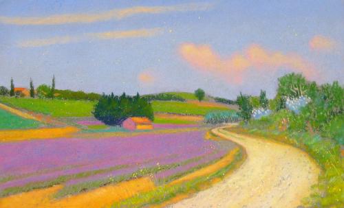 Camille Leblond » pastels » Dernières lavandes