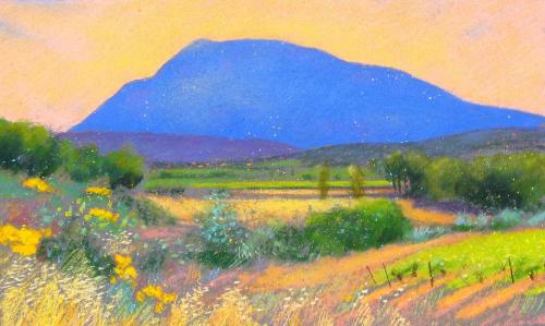 Camille Leblond » pastels » Ventoux le géant de Provence