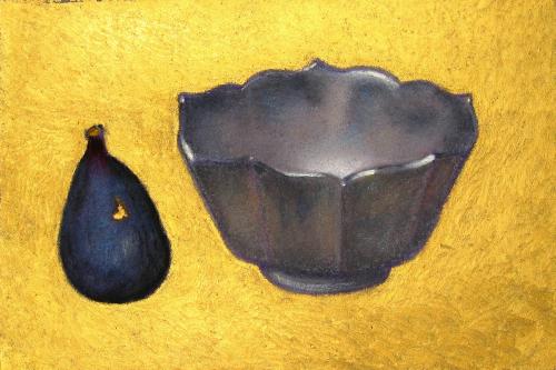Camille Leblond » pastels » Figue et bol