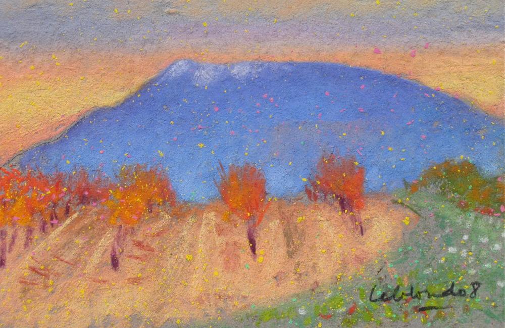 Camille Leblond » pastels » Automne aux pieds du Ventoux