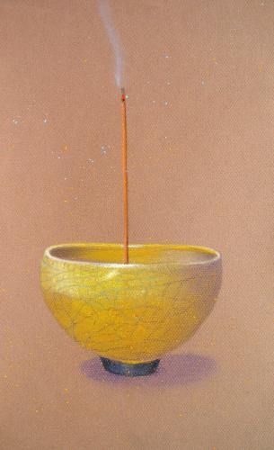 Camille Leblond » pastels » Encens et bol jaune