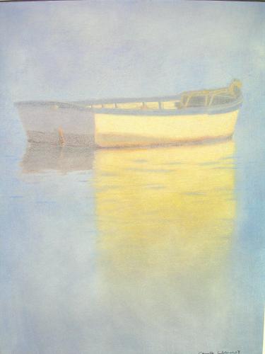 Camille Leblond » pastels » Barque dans la brume II
