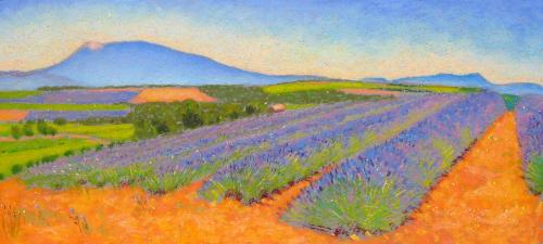 Camille Leblond » pastels » Ventoux vers Vinsobres