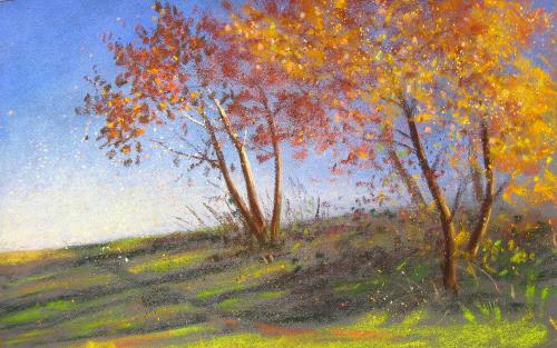 Camille Leblond » pastels » Automne vers Vaison