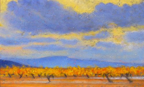 Camille Leblond » pastels » Vignes d'Automne