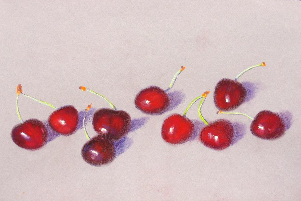 Camille Leblond » pastels » Cerises