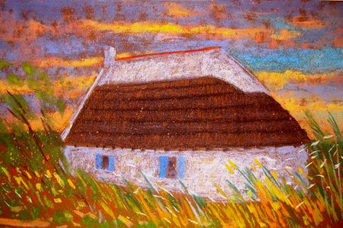 Camille Leblond » pastels » Cabane aux Saintes Marie De La Mer