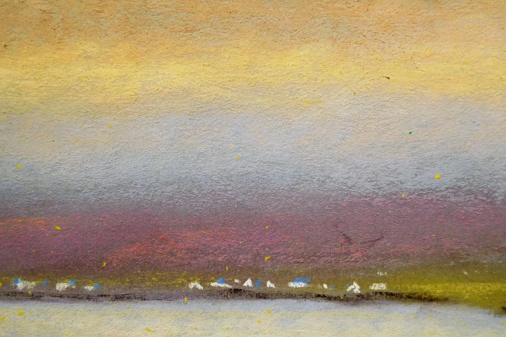 Camille Leblond » pastels » Achill Island Keel Lough immobile (détail)