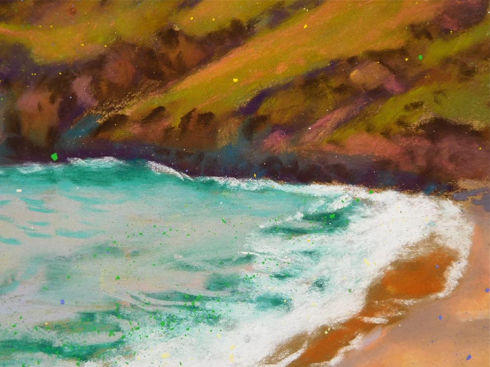 Camille Leblond » pastels » Achill Island Keem Beach (détail)