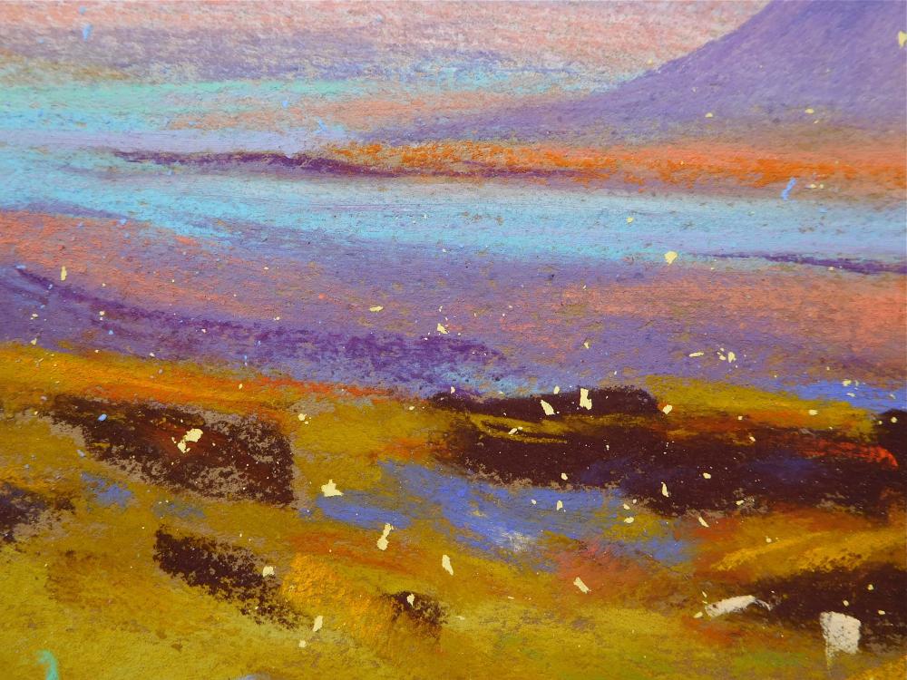 Camille Leblond » pastels » Achill Island Du haut du Minaun (détail)