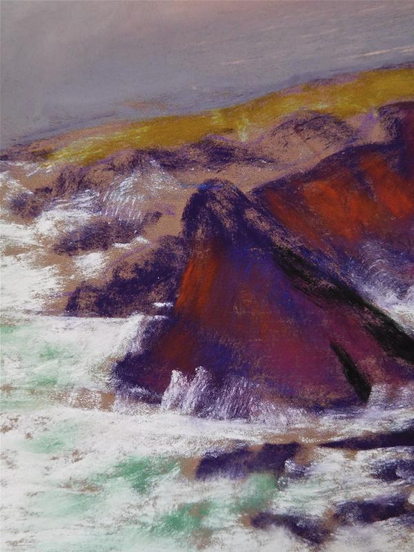 Camille Leblond » pastels » Achill Island Ashleembay (détail)