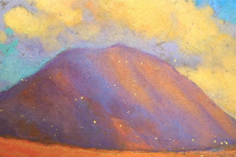 Camille Leblond » pastels » 	Achill Island Le Slievemore (détail)
