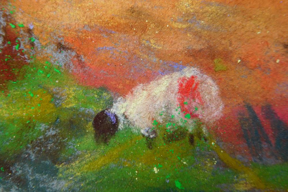 Camille Leblond » pastels » Achill Island Purteen Pollagh (détail)