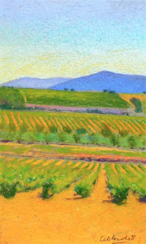 Camille Leblond » pastels » Du côté de Vinsobres