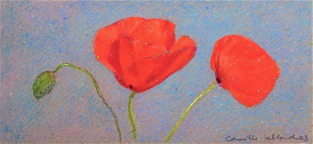 Camille Leblond » pastels » Coquelicots II